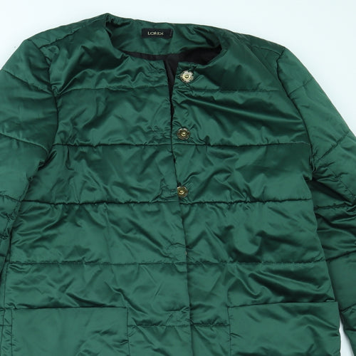 lakbi Womens Green   Quilted Coat Size 16
