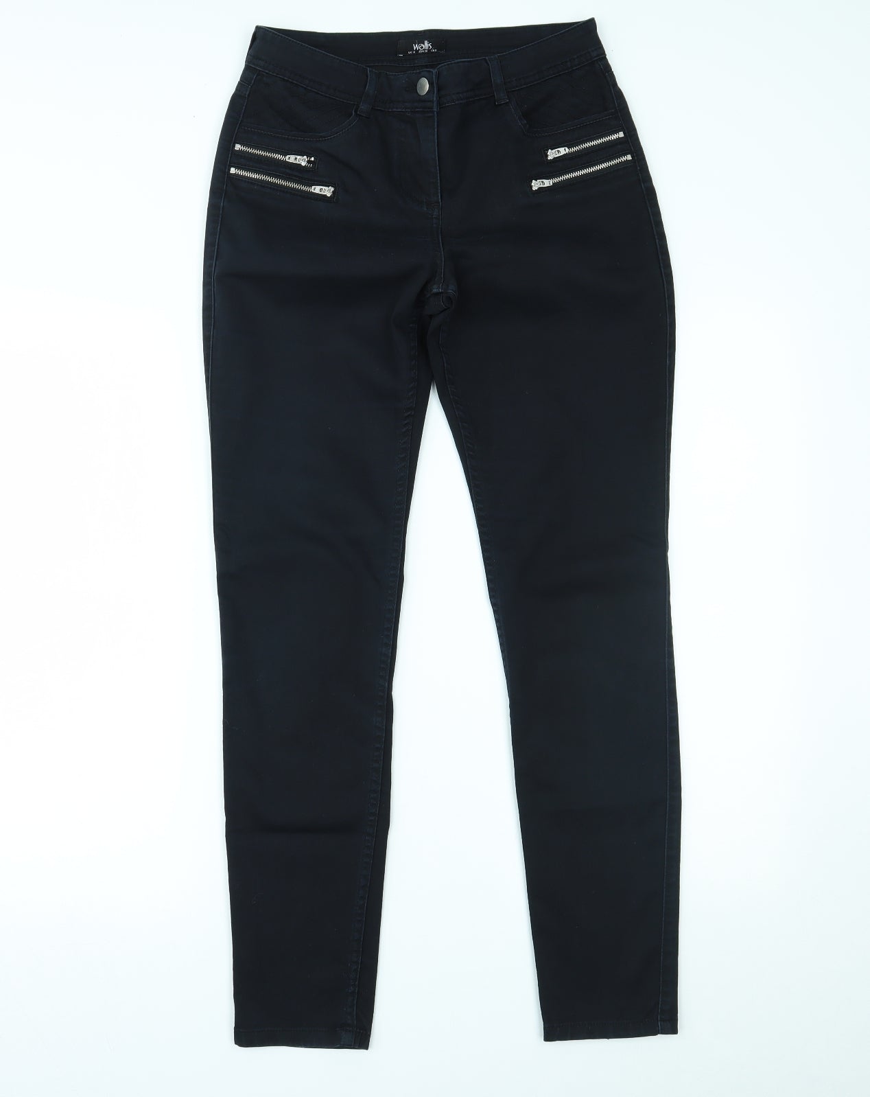 Wallis Womens Blue  Denim Skinny Jeans Size 10 L30 in