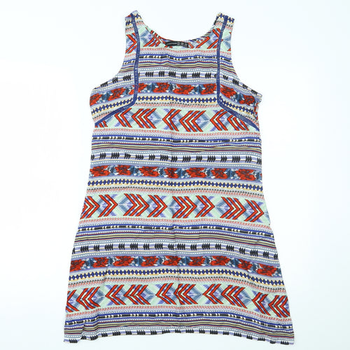 Primark Womens Multicoloured Geometric  Shift  Size 8
