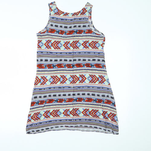 Primark Womens Multicoloured Geometric  Shift  Size 8