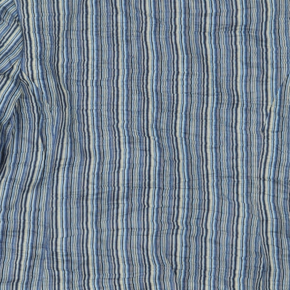 pola Womens Blue Striped  Jacket Blazer Size 8