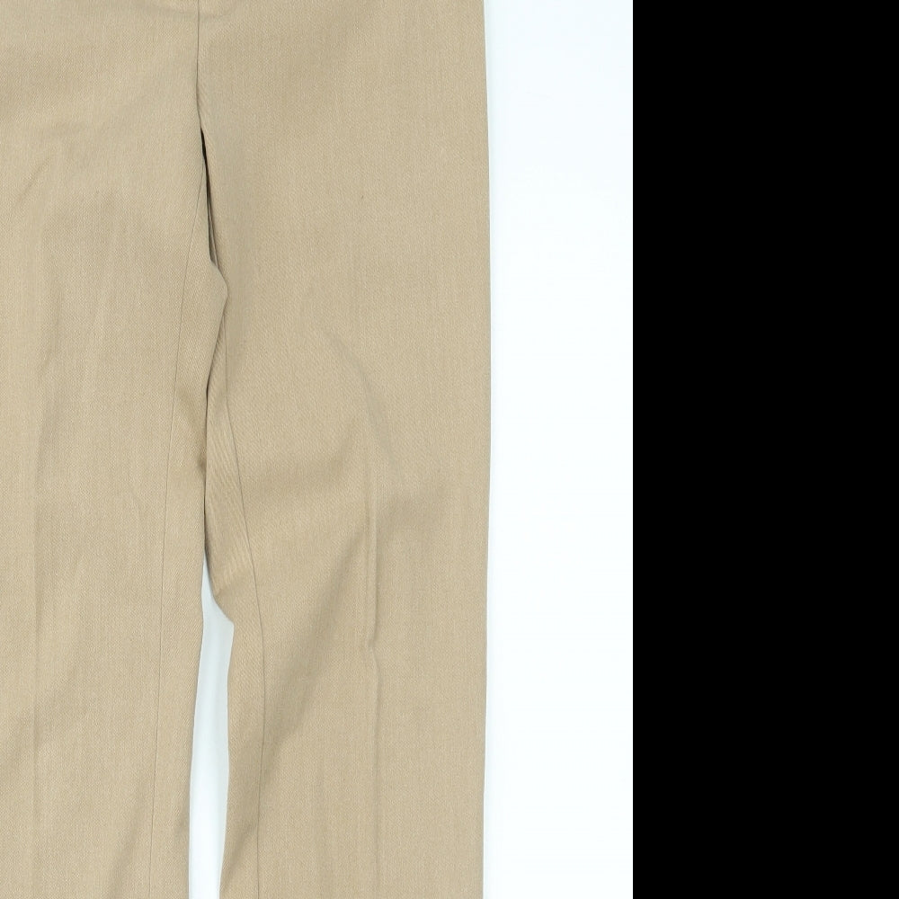 Marks and Spencer Womens Beige   Trousers  Size 8 L30 in
