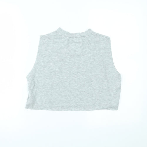 SikSilk Womens Grey   Cropped Tank Size XS