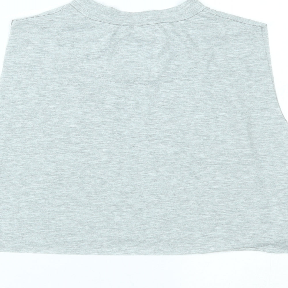 SikSilk Womens Grey   Cropped Tank Size XS