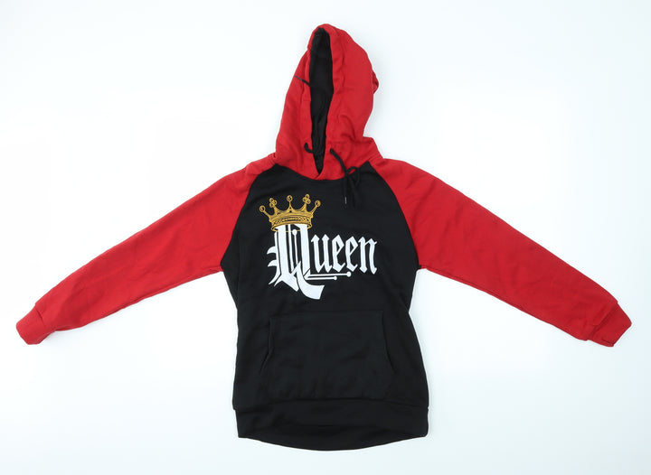 Preworn Womens Multicoloured Pullover Hoodie Size M - QUEEN