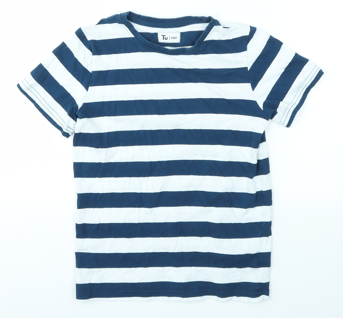 TU Boys Multicoloured Striped  Basic T-Shirt Size 9 Years