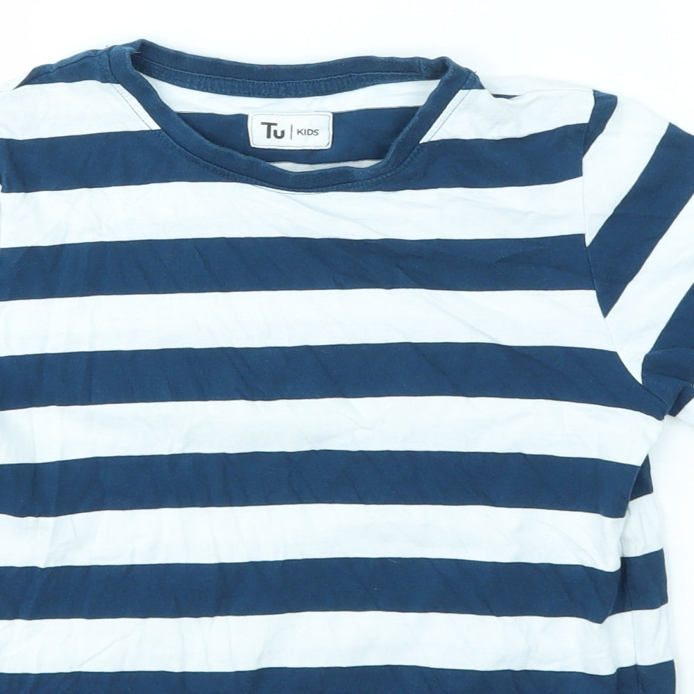 TU Boys Multicoloured Striped  Basic T-Shirt Size 9 Years