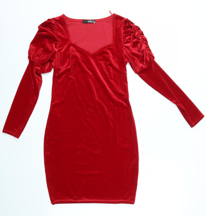 Quiz Womens Red Bodycon Size 8