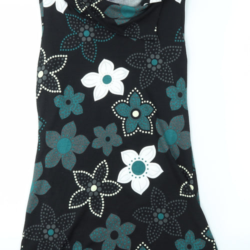 Purple Womens Multicoloured Floral  Bodycon  Size S