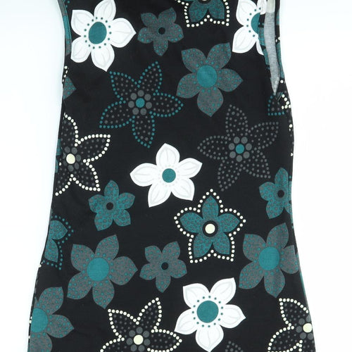 Purple Womens Multicoloured Floral  Bodycon  Size S