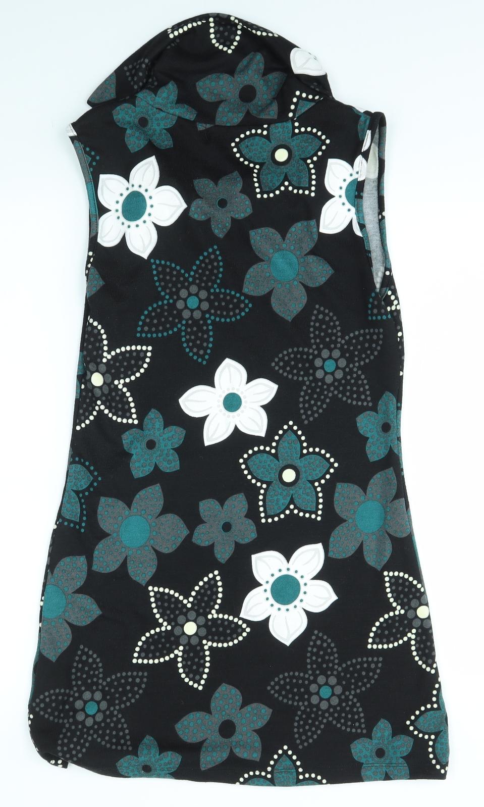 Purple Womens Multicoloured Floral  Bodycon  Size S