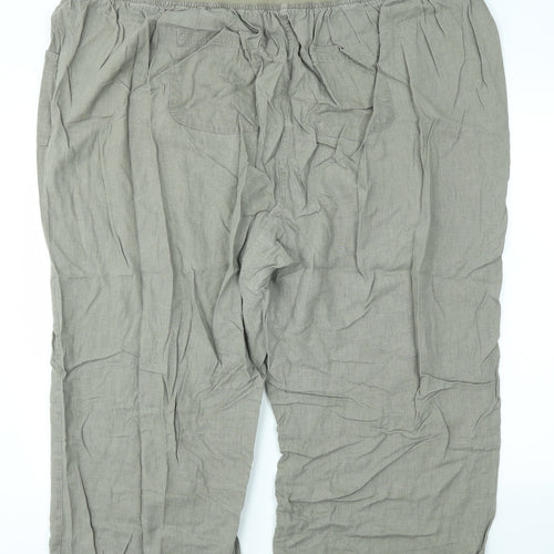 LOVE YOURS Womens Green   Trousers  Size 30 L22 in