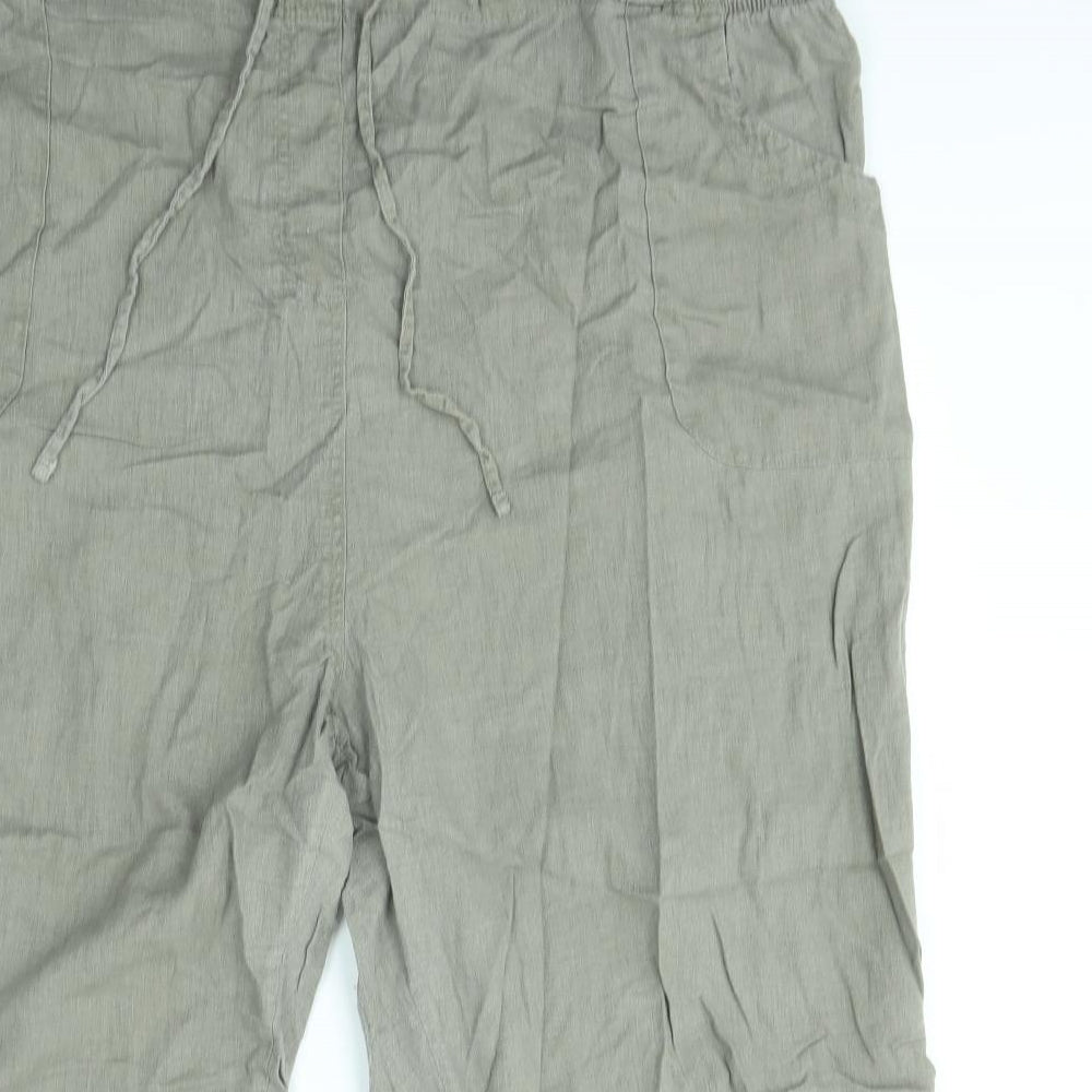 LOVE YOURS Womens Green   Trousers  Size 30 L22 in
