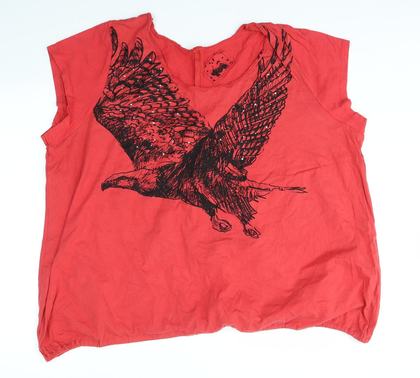 Arcadia Womens Red   Basic T-Shirt Size 30