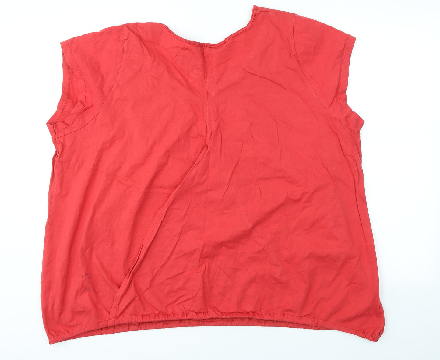 Arcadia Womens Red   Basic T-Shirt Size 30