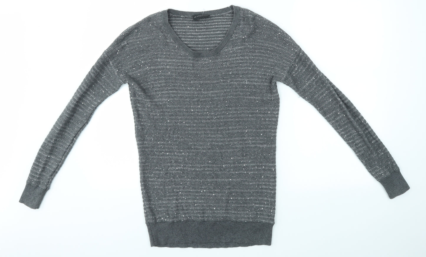 THE WHITE COMPANY Womens Grey   Pullover Jumper Size XS