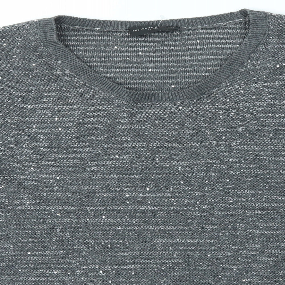 THE WHITE COMPANY Womens Grey   Pullover Jumper Size XS