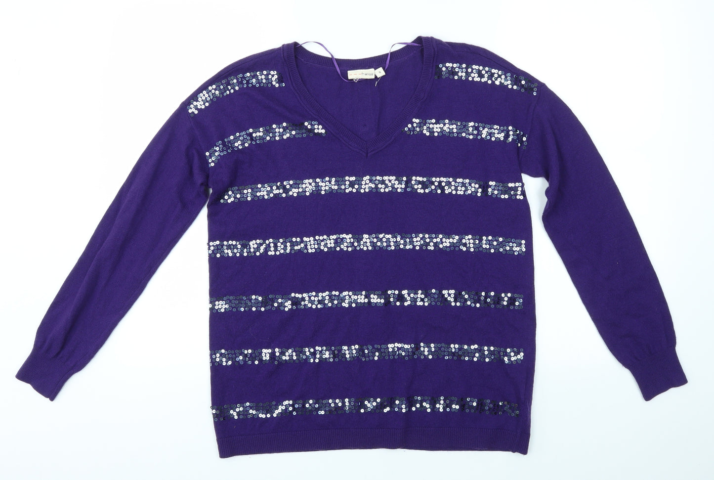 FRANSA Womens Purple   Pullover Jumper Size S