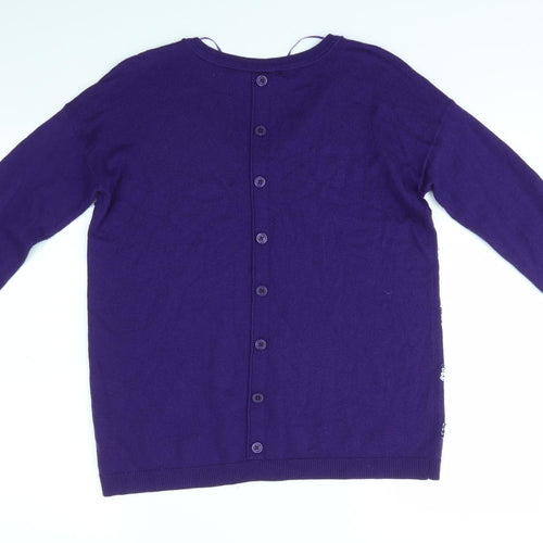 FRANSA Womens Purple   Pullover Jumper Size S