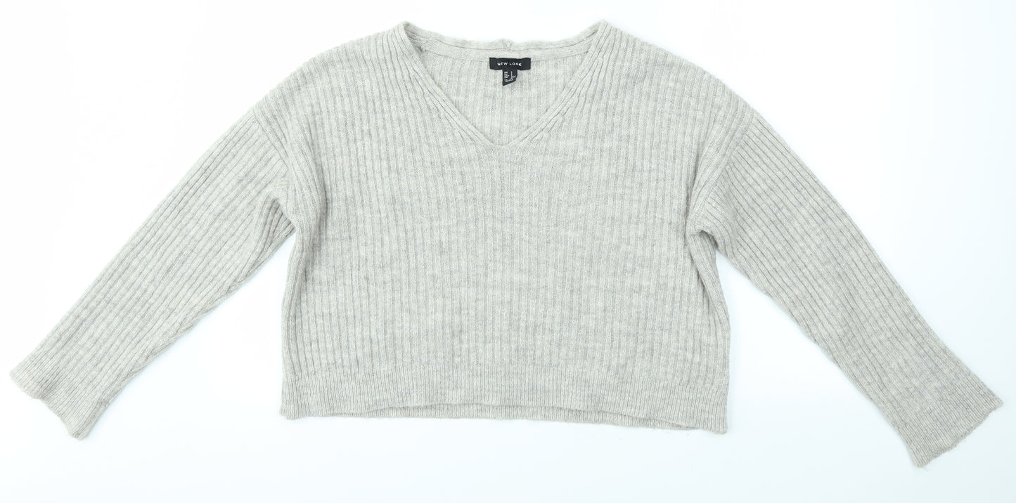 New Look Womens Grey   Pullover Jumper Size S