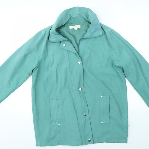 Classics Womens Green   Overcoat Coat Size 12