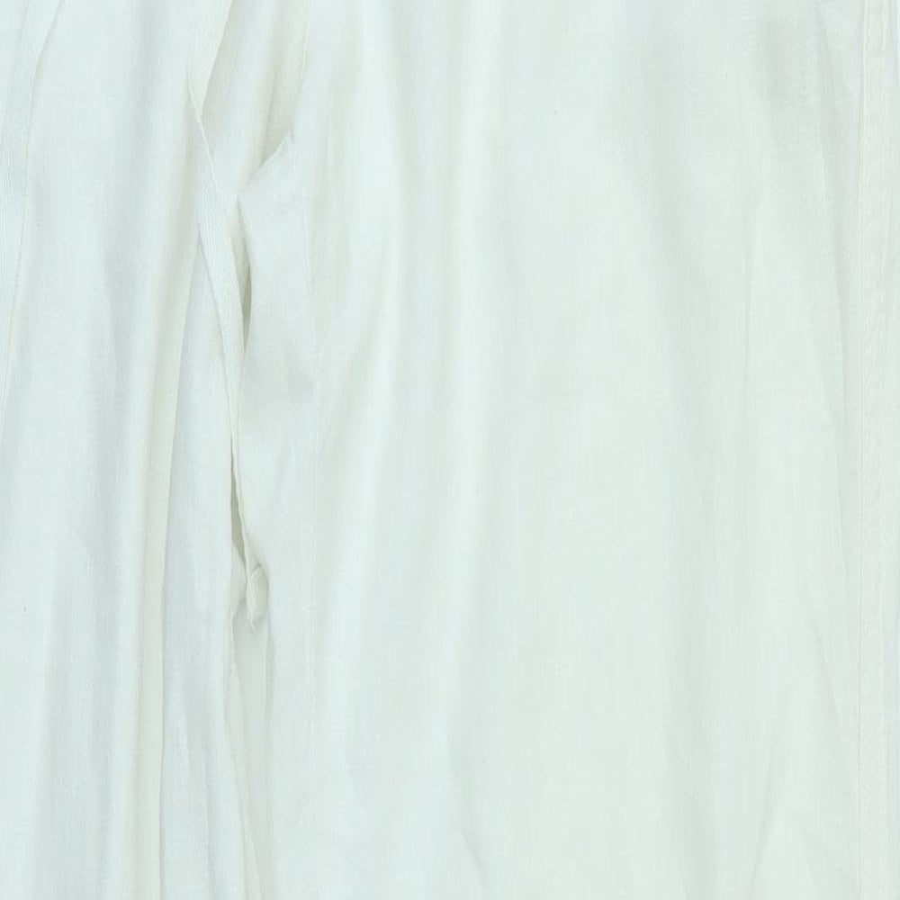 NEXT Womens White   Chino Trousers Size 12 L31 in