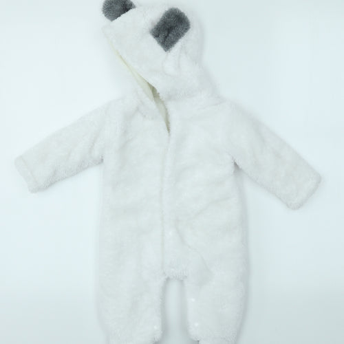 HUZHOU  White   Babygrow One-Piece Size 0-3 Months