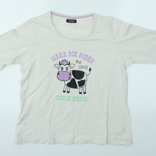 F&F Womens Multicoloured   Basic T-Shirt Size M  - COWS