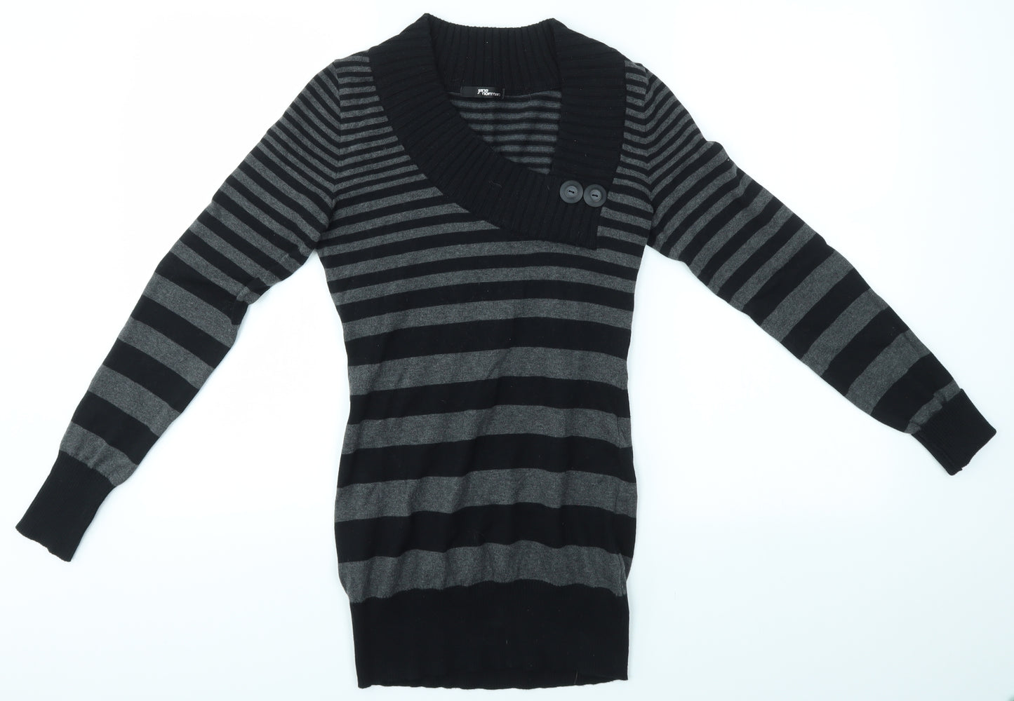 Jane Norman Womens Multicoloured Striped  Jumper Dress  Size 12