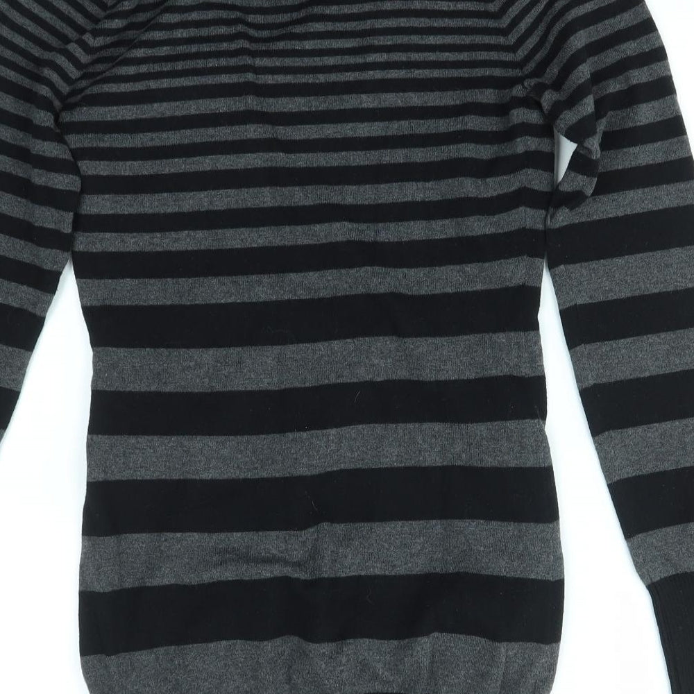 Jane Norman Womens Multicoloured Striped  Jumper Dress  Size 12