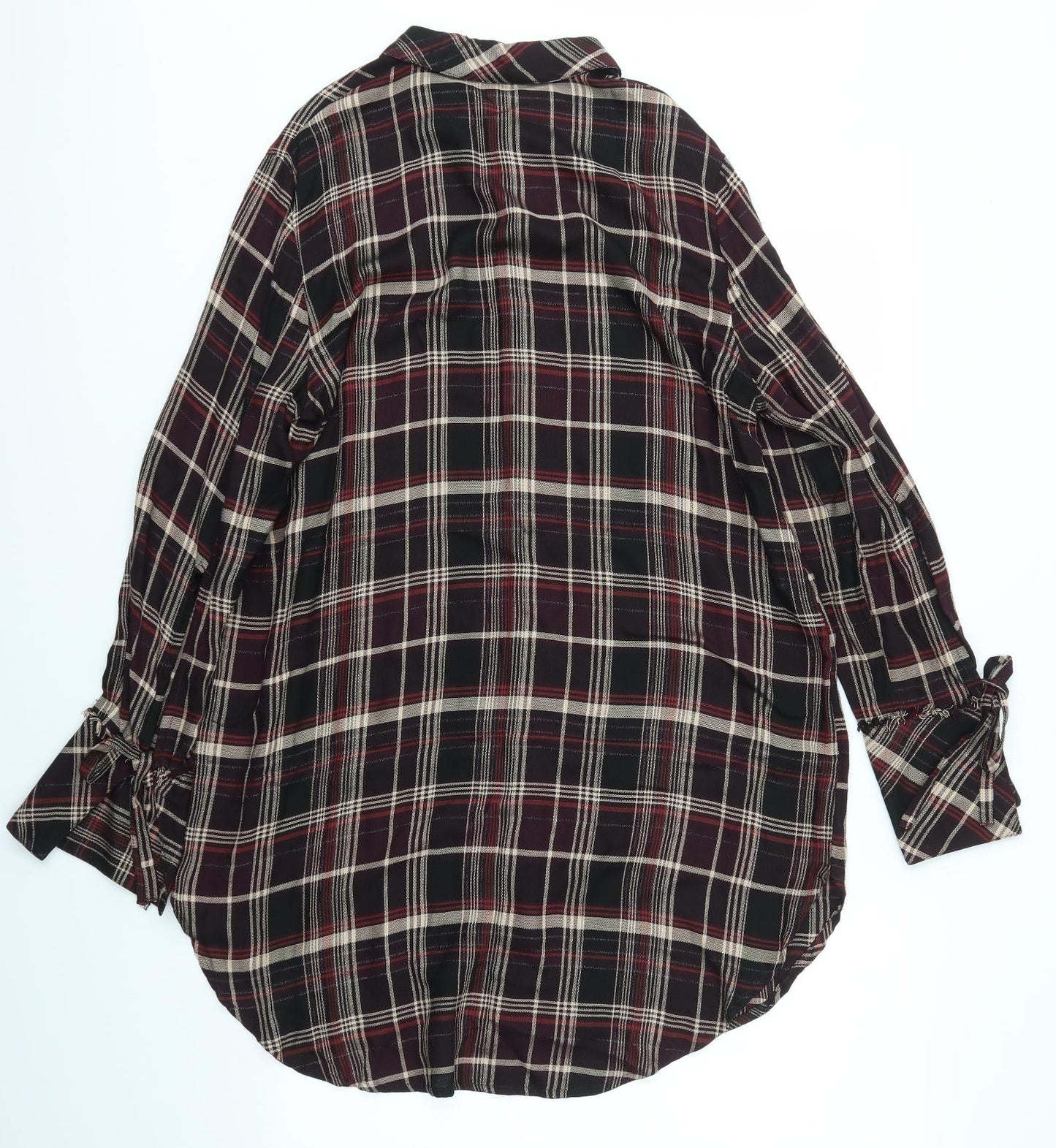 NEXT Womens Multicoloured Check  T-Shirt Dress  Size 14
