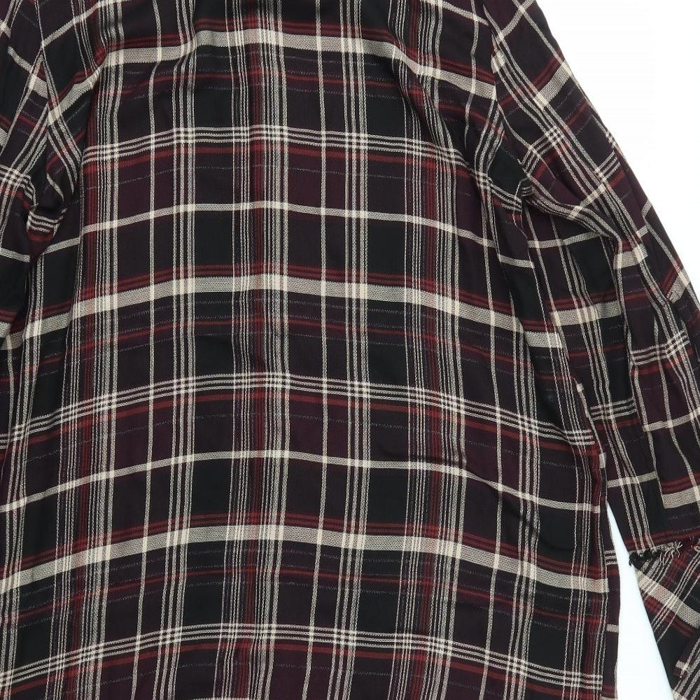 NEXT Womens Multicoloured Check  T-Shirt Dress  Size 14
