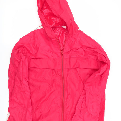 Preworn Womens Red   Rain Coat Coat Size S