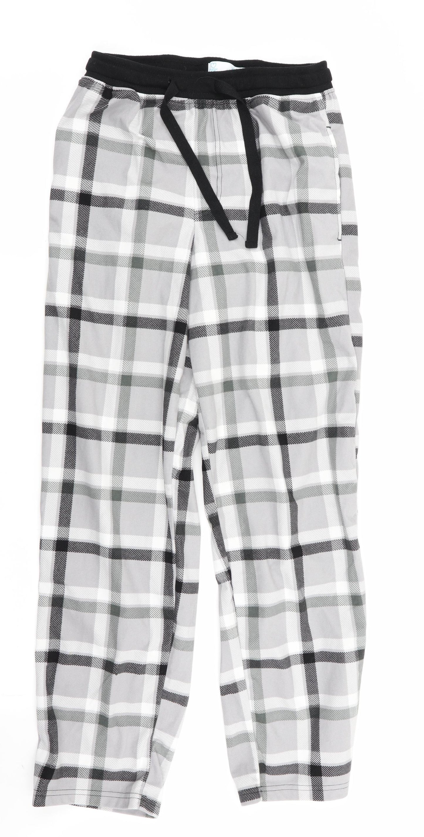 Primark Mens Grey Check   Pyjama Pants Size S