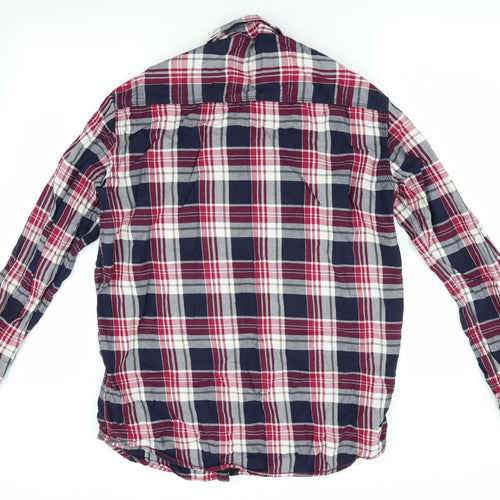 The Lemax Jeans Mens Blue Check   Button-Up Size XL