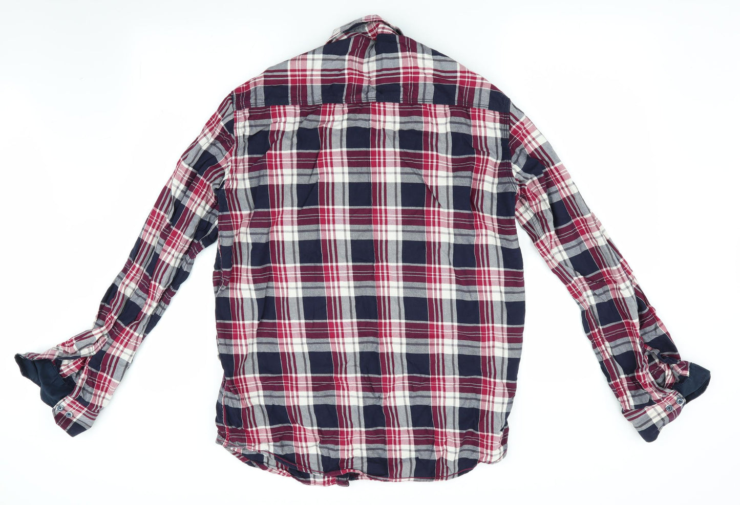 The Lemax Jeans Mens Blue Check   Button-Up Size XL