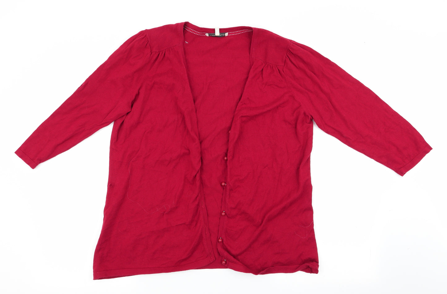 Laura Ashley Womens Red   Cardigan Jumper Size 20