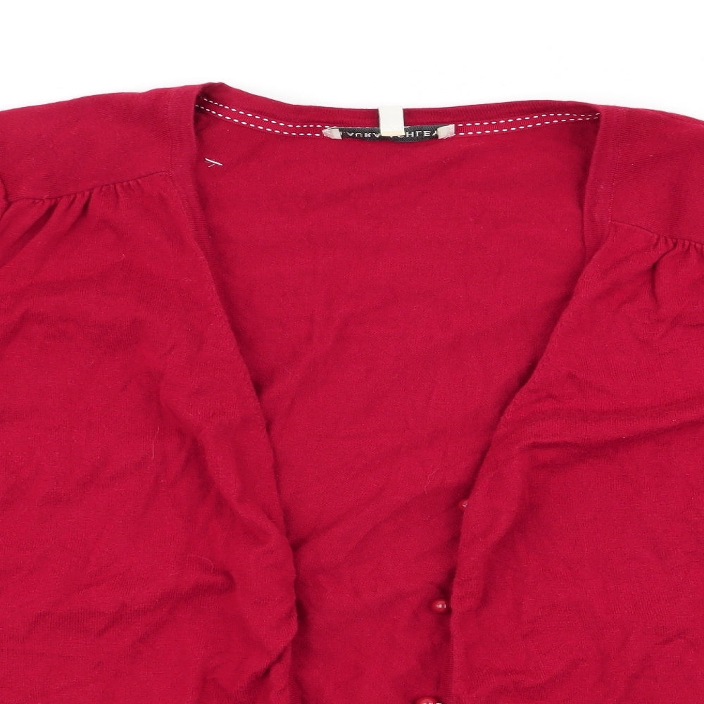 Laura Ashley Womens Red   Cardigan Jumper Size 20