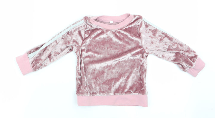 Preworn Girls Pink   Pullover Sweatshirt Size 2-3 Years