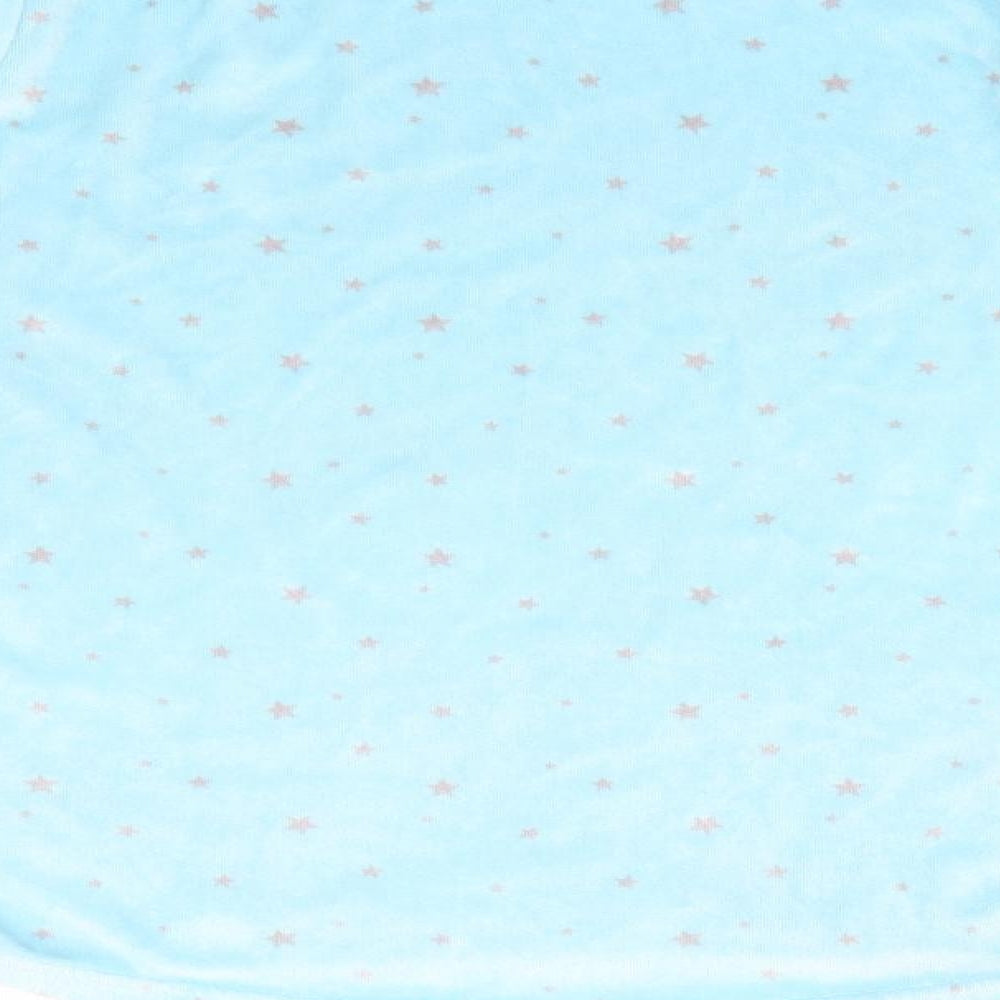 Matalan Girls Blue Solid   Pyjama Top Size 12 Years  - Roll me in fairy dust