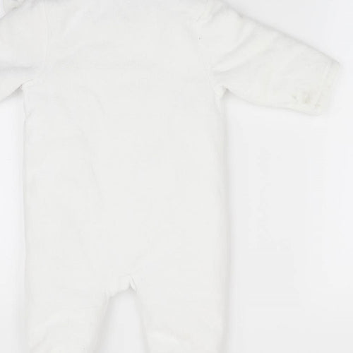 Mothercare Girls White Animal Print  Coverall One-Piece Size 3-6 Months