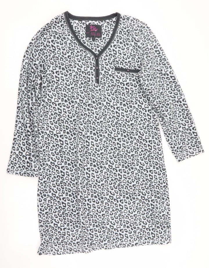 Love To Lounge Womens Grey Animal Print   Dress Size 8