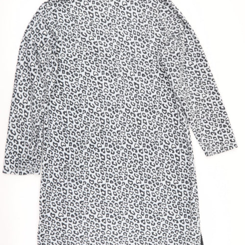 Love To Lounge Womens Grey Animal Print   Dress Size 8