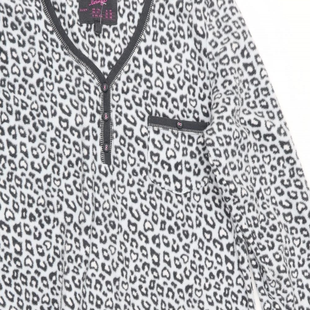 Love To Lounge Womens Grey Animal Print   Dress Size 8