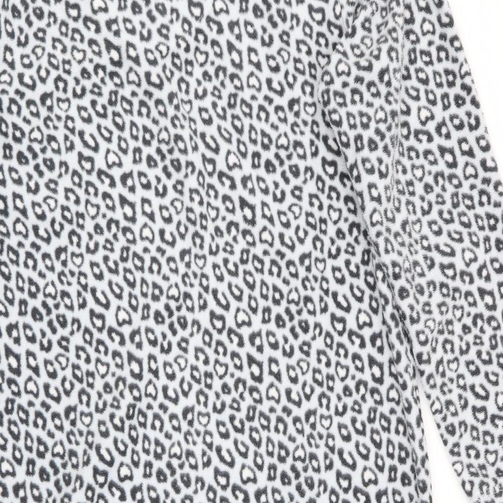 Love To Lounge Womens Grey Animal Print   Dress Size 8
