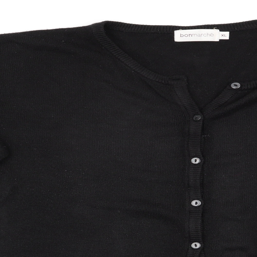 Bonmarché Womens Black   Cardigan Jumper Size XL