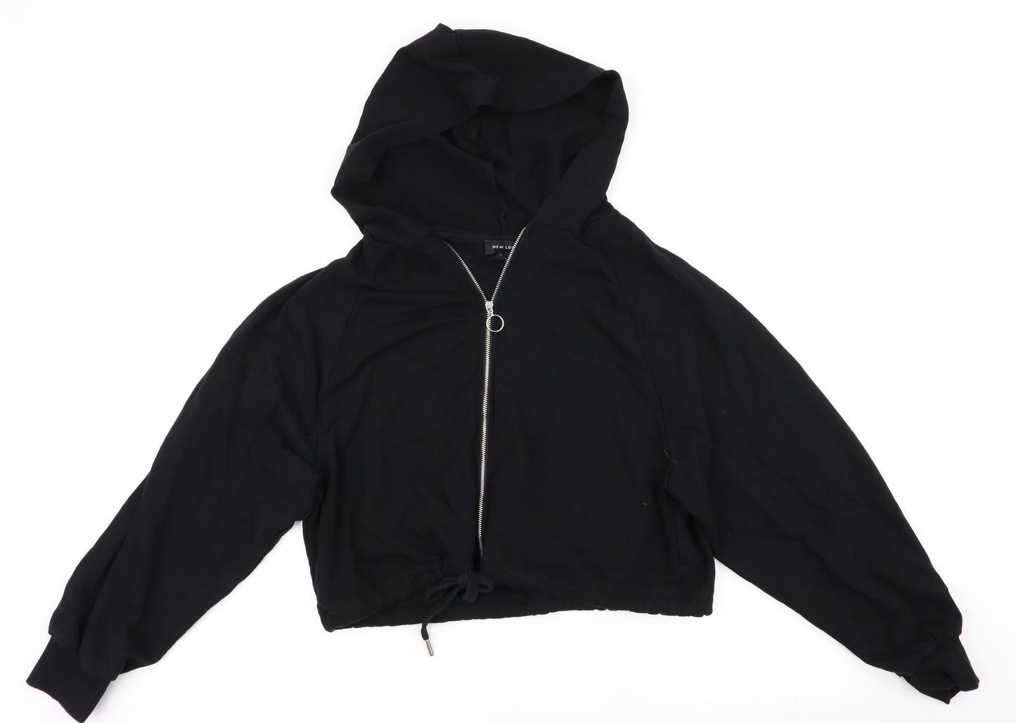 New Look Womens Black   Full Zip Hoodie Size 14