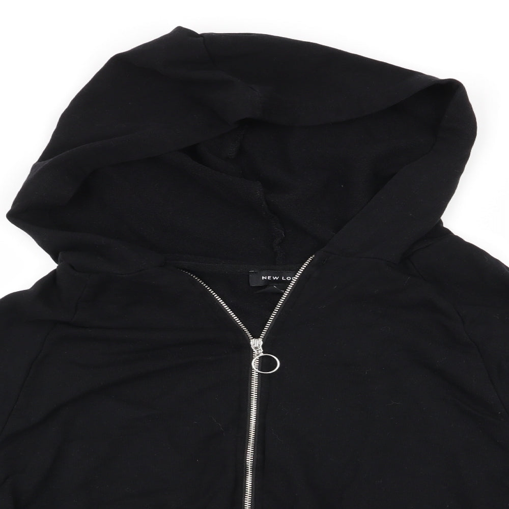 New Look Womens Black   Full Zip Hoodie Size 14