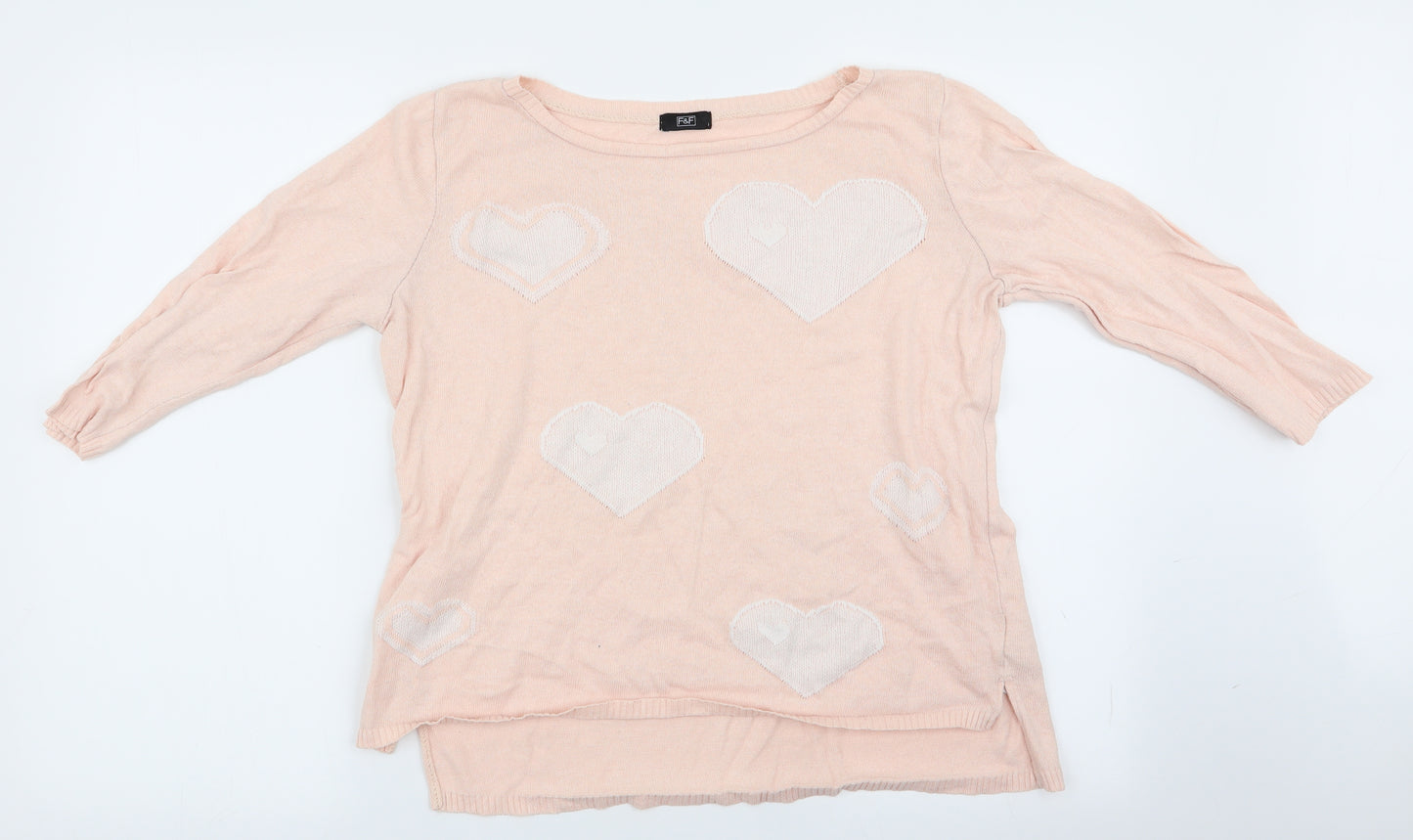 Florence and Fred Womens Pink   Pullover Jumper Size 10