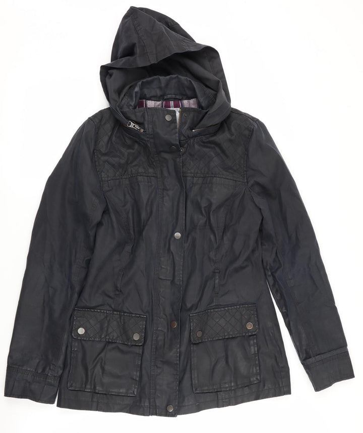 Indigo Womens Blue Overcoat Coat Size 10